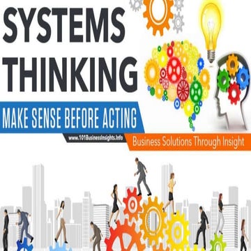 System Thinking - Making sense before acting