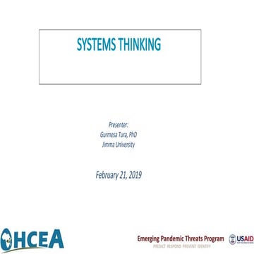 Systems thinking class | PPTX