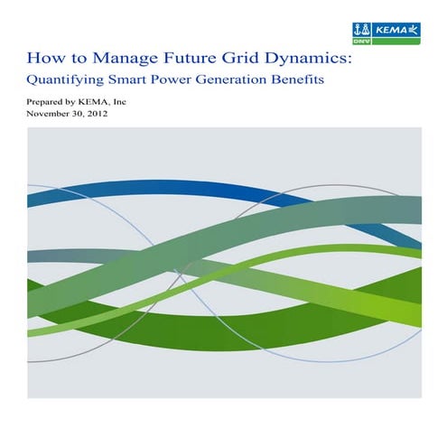 How to manage future grid dynamics: system value of Smart Power Generation in...