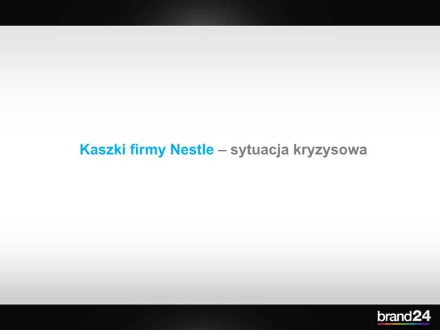 Sytuacja kryzysowa - kaszki firmy N...