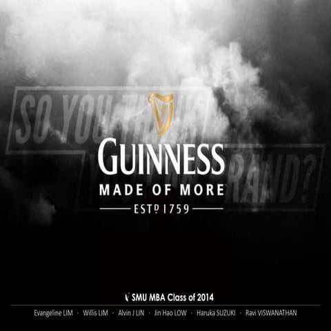 SYTYCB: Introduction to Guinness