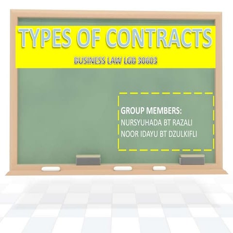 Types of Contracts | PPTX