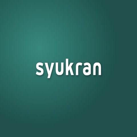 Syukran brand positioning & Strategy 2010