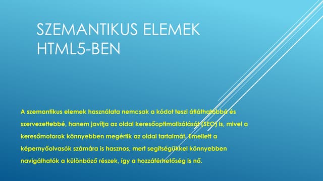 SZEMANTIKUS ELEMEK HTML5-BEN tananyag.pptx