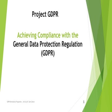 Quick Introduction to the EU GDPR by Sami Zahran