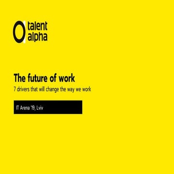 Szymon Niemczura. Future of work