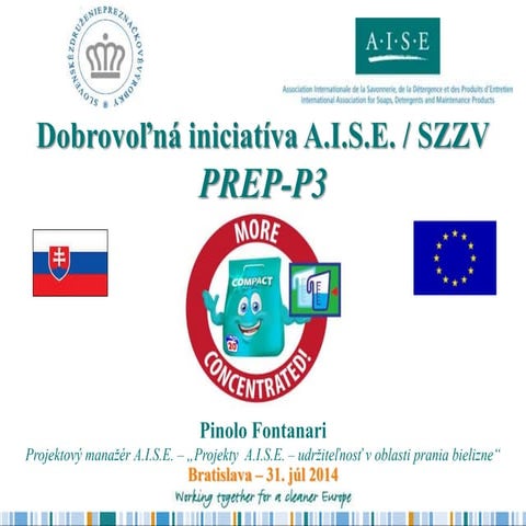 Pinolo Fontanari: 3. vlna kompaktácie pracích práškov