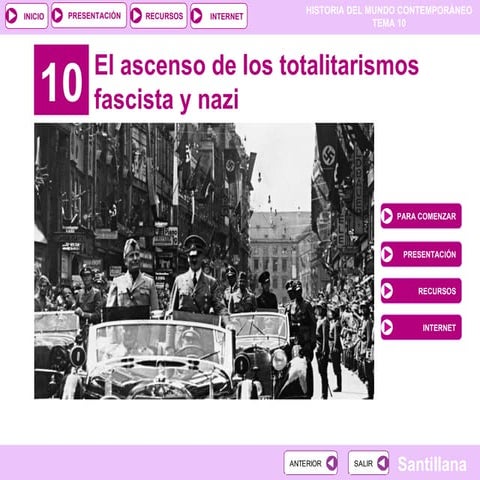 T. 10 el ascenso de los totalitarismos fascista y nazi