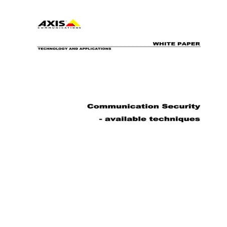 Communication Security