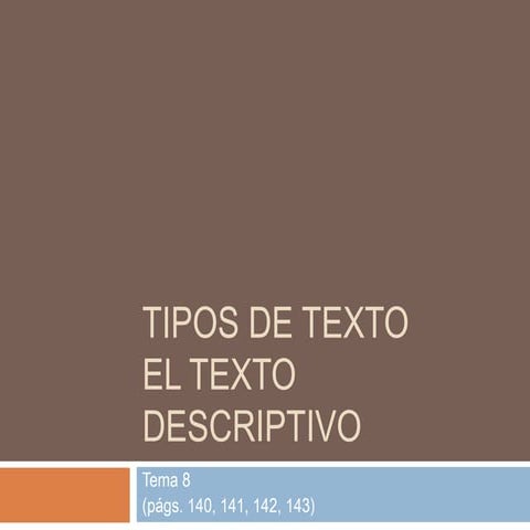 Texto descriptivo