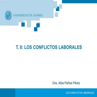 Tema 2. Los Conflictos Laborales