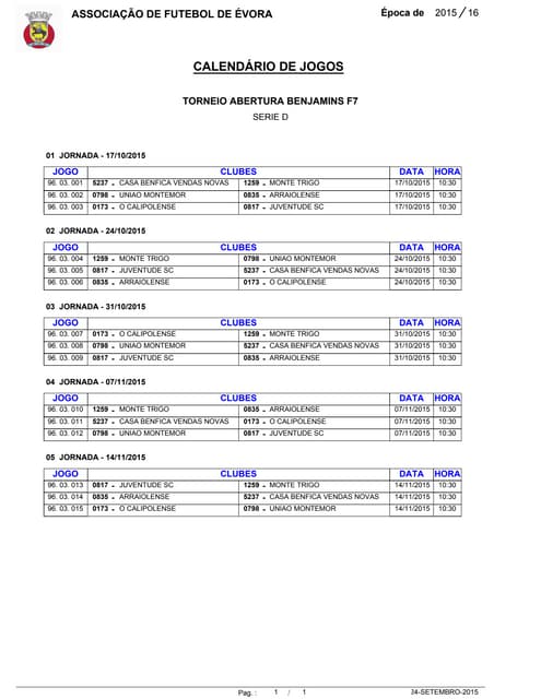 T.abertura benjamins f7 serie d
