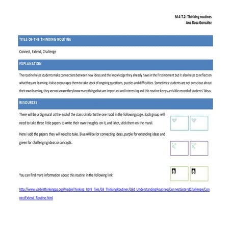 T.2 Thinking routines