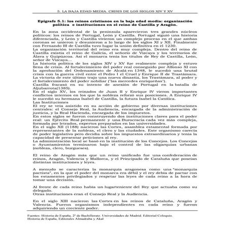T.5.la baja edad media. crisis de los siglos xiv y xv