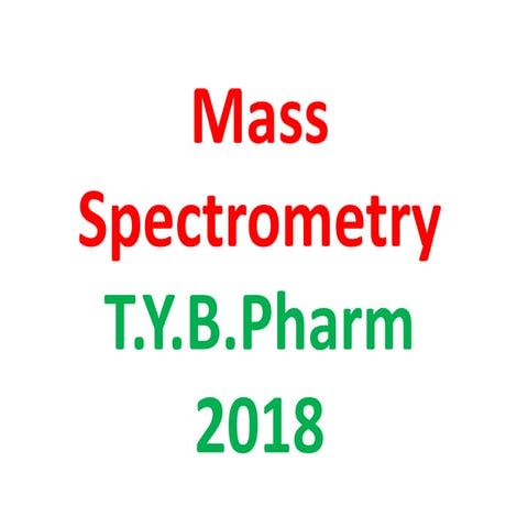  mass spectrOSCOPY