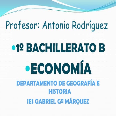 T.1 el problema básico de la economía