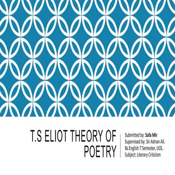 T.S Eliot theory of Poetry.pptx