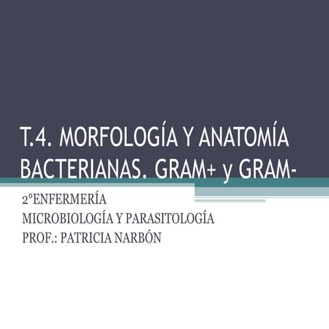 T.4. morfología y anatomía bacterianas