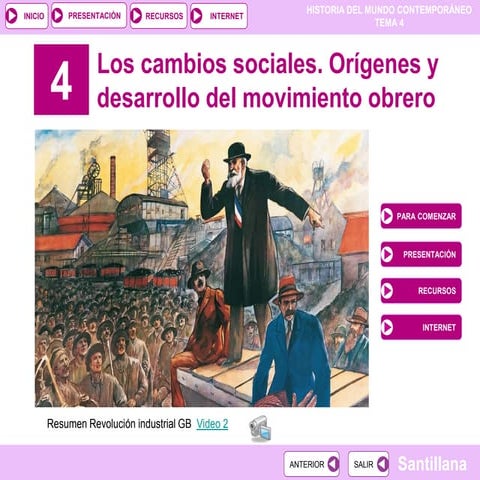 T. 4 cambios sociales. orígenes del movimiento obrero 2010