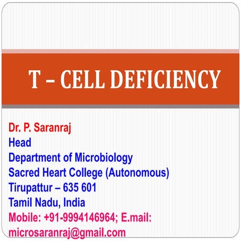 T - cell Deficiency