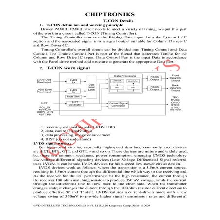 LED TV T-con board Lecture