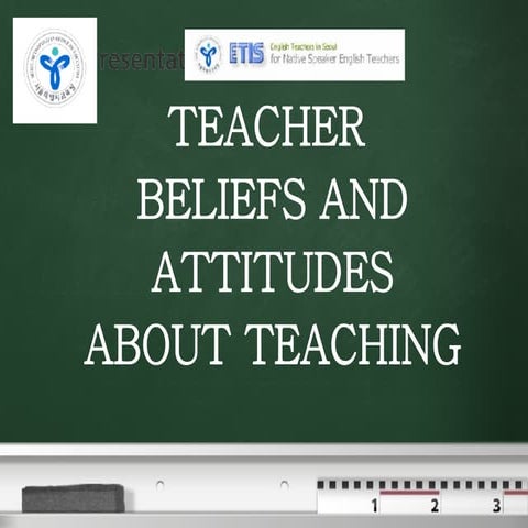 T E A C H E R  Attitudes And Beliefs About Teaching