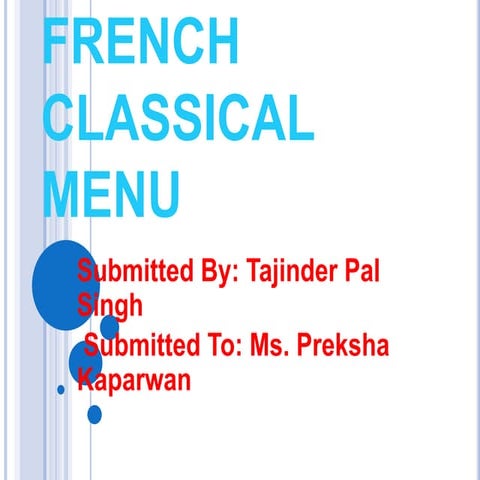 T.p.s. 17 course menu