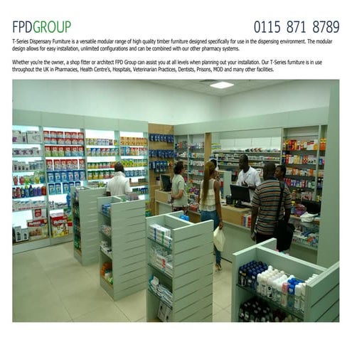 T Series Dispensary Furniture