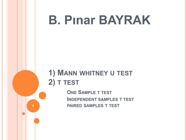 T Test Ppt T Test Ppt