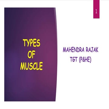 T - TYPES OF MUSCLE | PPTX