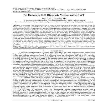 An Enhanced ILD Diagnosis Method using DWT