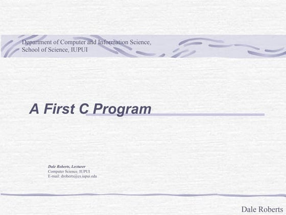 T02 a firstcprogram