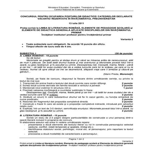 T 075 limba_literatura_romana_2011_i_subiect_2