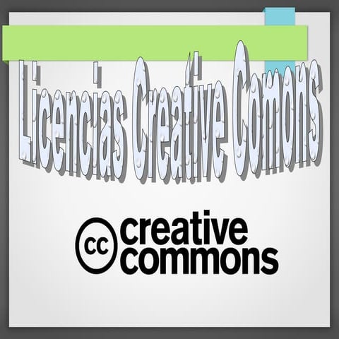 Licencias Creative Comons (CC)