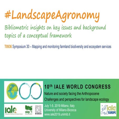 Landscape Agronomy T0936 Rizzo etal IALE2019