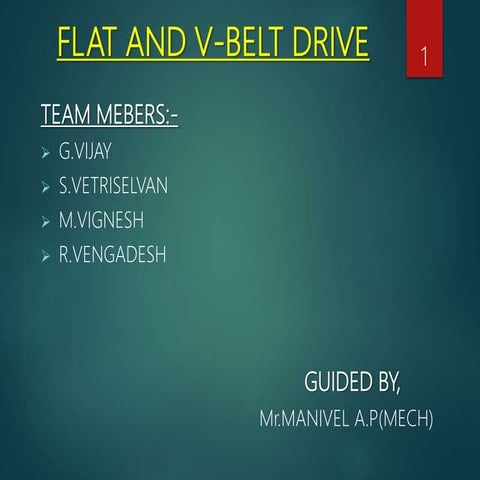 Belt drives