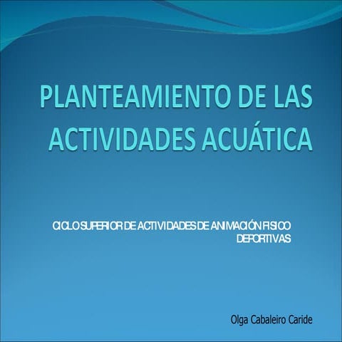 T1  Actividades Acuaticas