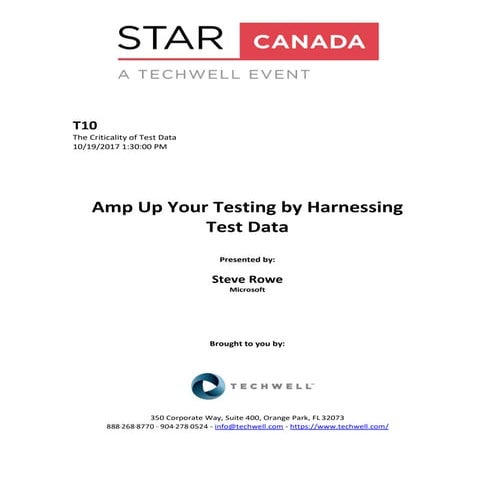Amp Up Your Testing by Harnessing Test Data