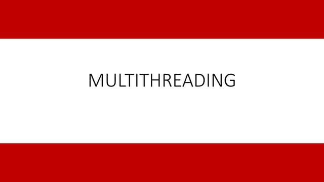 multi threading