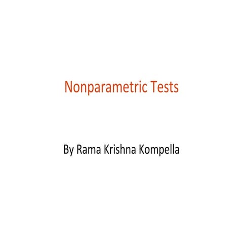 T12 non-parametric tests