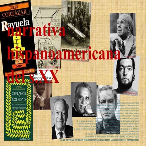  literatura universal: narrativa hispanoamericana s.xx
