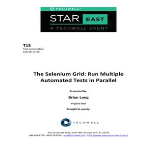 The Selenium Grid: Run Multiple Aut...