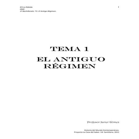 T1 antiguo régimen esquema
