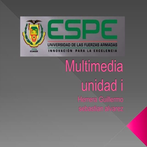 ELEMENTOS DE LA MULTIMEDIA | PPTX