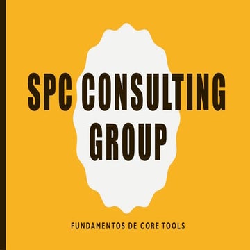 Introducción a las Core Tools - Herramientas para la Industria ...