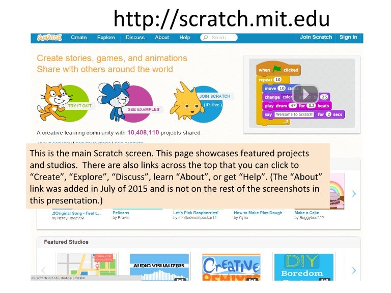 Introduction to Scratch 2.0