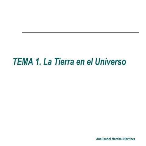T1 La Tierra En El Universo