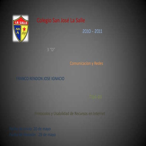 Jose Ignacio Franco Rendon presentations