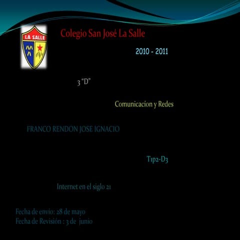 Jose Ignacio Franco Rendon presentations