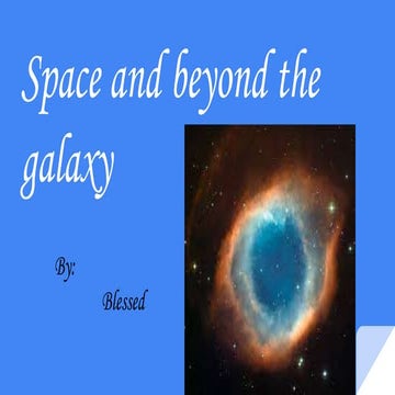 Space and beyond the universe